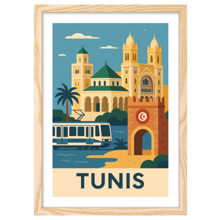 Affiche de Tunis vintage