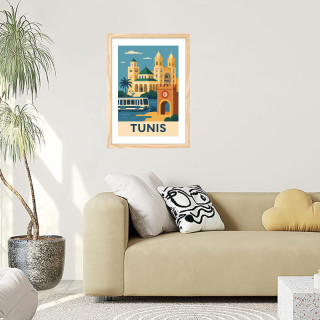 Boutique affiche de Tunis pour la décoration