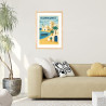 Affiche vintage d'Hammamet - Affiches