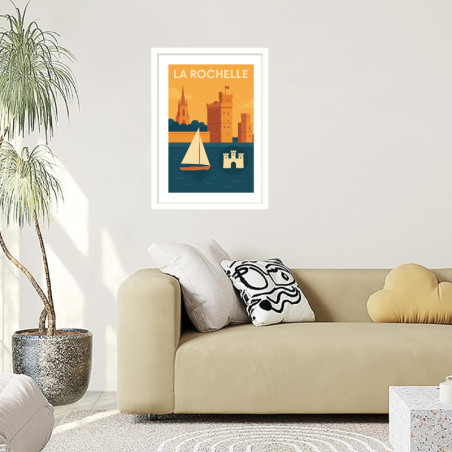       Affiche vintage de La Rochelle
    