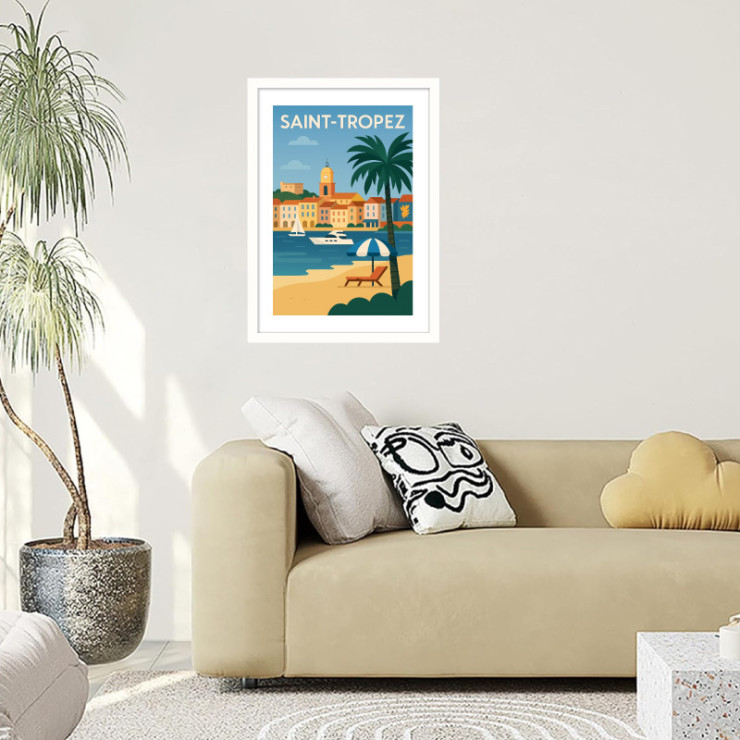       Affiche vintage de Saint-Tropez
    