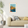 Affiche vintage d'Ajaccio - Affiches
