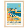 Affiche Les Sables d'Olonne - Cadre bois