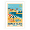 Affiche Les Sables d'Olonne - Encadrement : Cadre blanc
