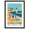 Affiche Les Sables d'Olonne - Encadrement : Cadre noir