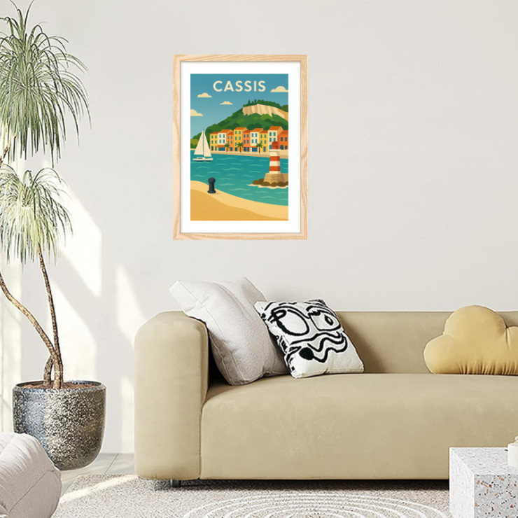 Affiche de Cassis vintage