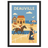 Affiche de Deauville - Encadrement : Cadre noir