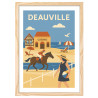 Affiche vintage de la ville de Deauville - Affiches