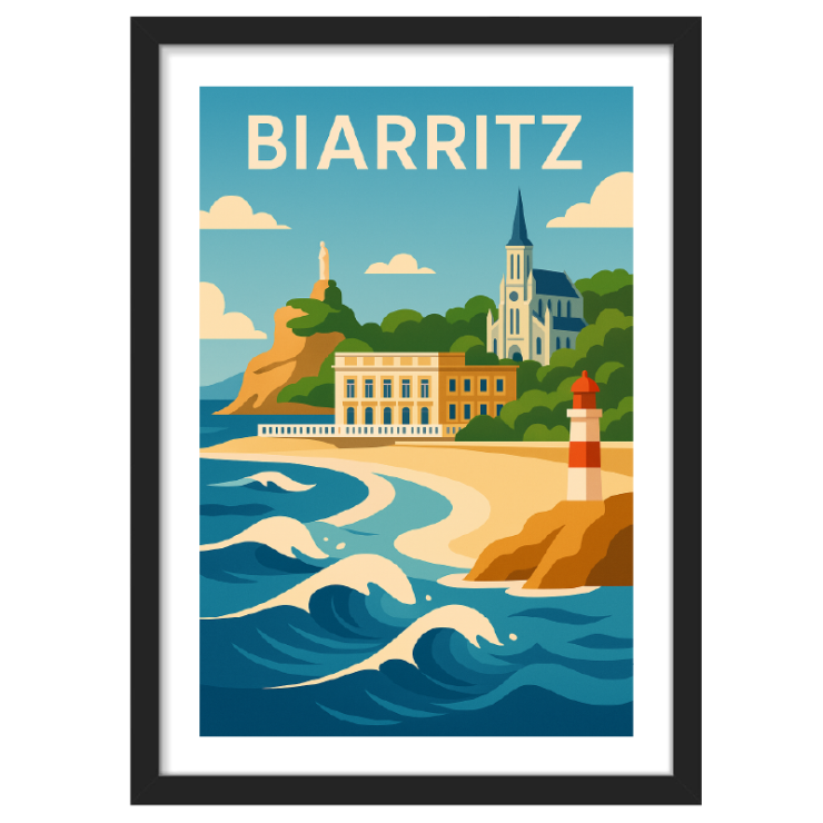 Affiche Biarritz