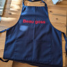 Tablier de cuisine à personnaliser - Couleur : Bleu marine