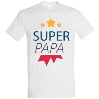 T-shirt Super Papa - Idée cadeau originale à offrir
