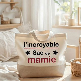 Sac cabas pour L'incroyable Mamie