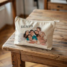 Trousse personnalisée avec photo et texte – Idée cadeau unique - Vêtements personnalisés