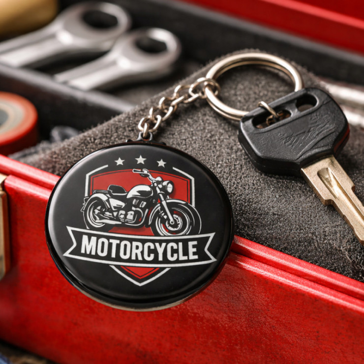 Porte-clés personnalisé moto