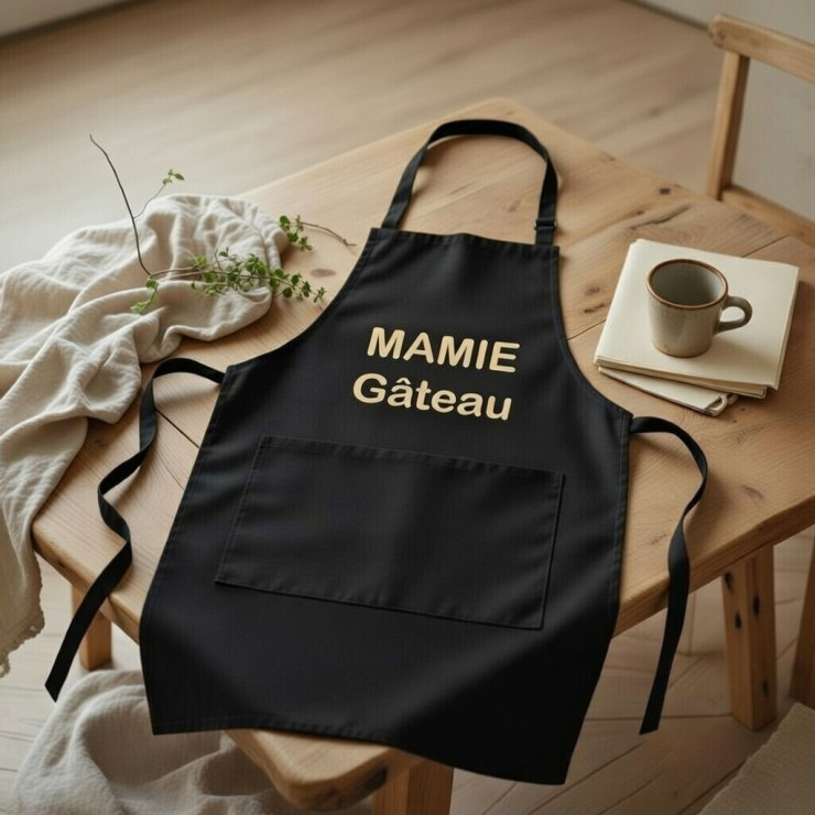 Tablier de cuisine pour mamie - Cadeau mamie personnalisé
