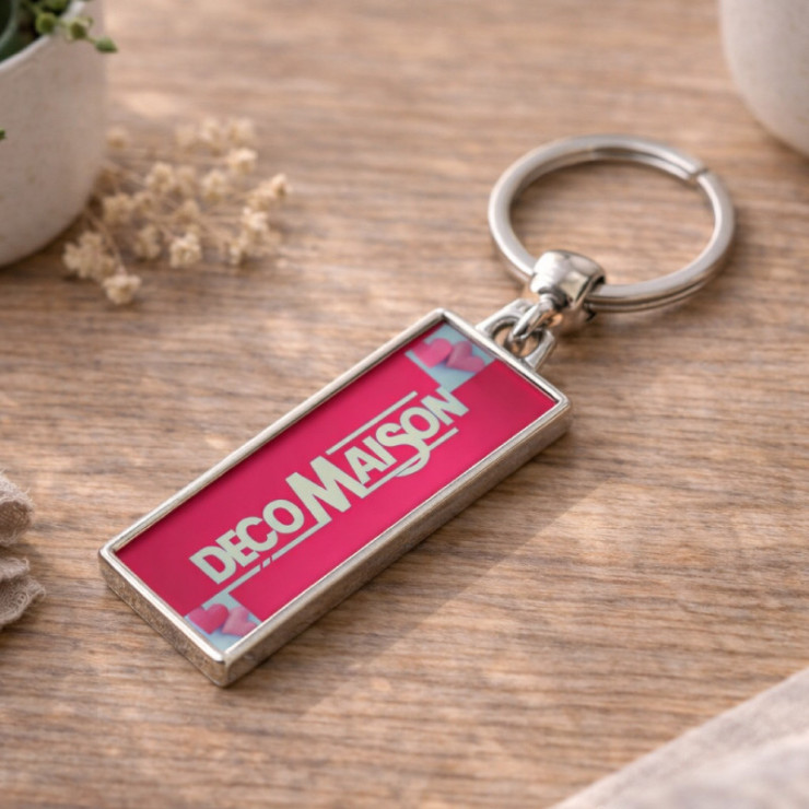 Porte-clés format rectangle personnalisable