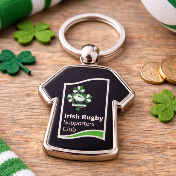 Porte-clés de supporter en forme de t shirt