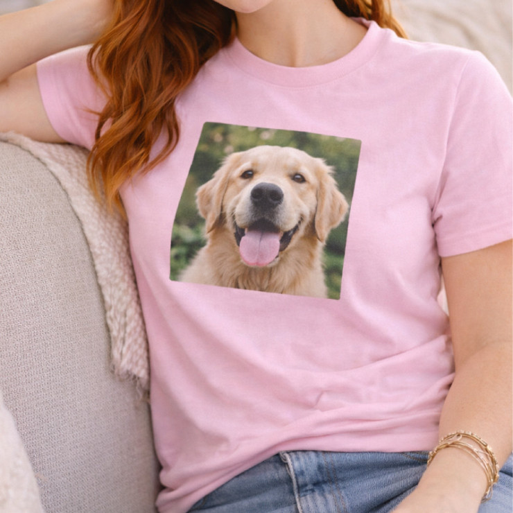 T-shirt photo pour femme