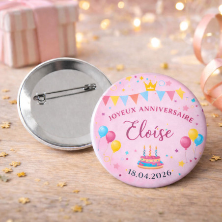       Badges personnalisés pour anniversaire
    