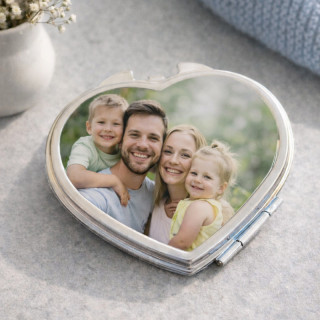 Boutique miroir personnalisé coeur - Em création