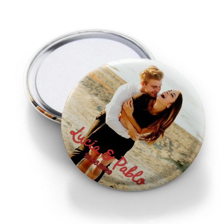 Miroir de poche transportable à personnaliser