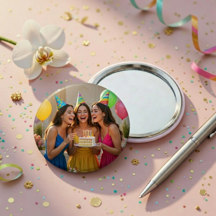       Miroir personnalisé cadeau anniversaire copine
    