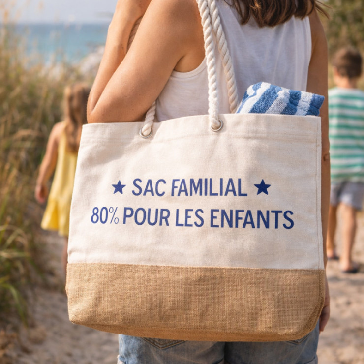 Sac plage élégant