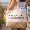 Sac de plage parent : "80% pour les enfants" - Sac XL