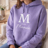 Sweat femme initiale - Violet