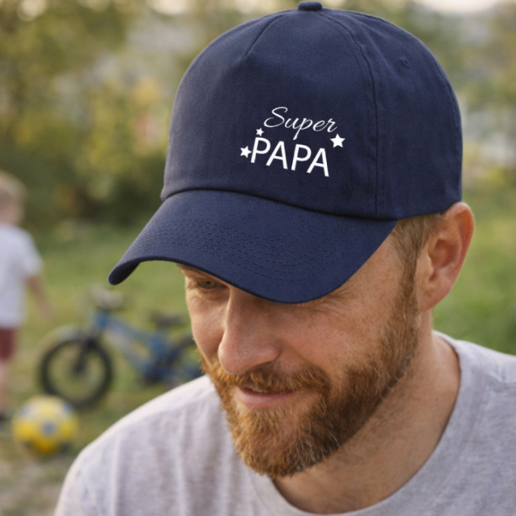 Casquette Super Papa - Idée cadeau