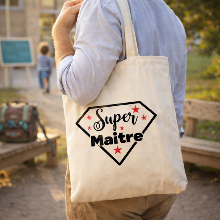 Tote bag pour maitre d'école