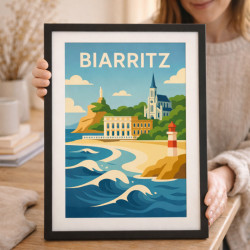 Affiche Biarritz