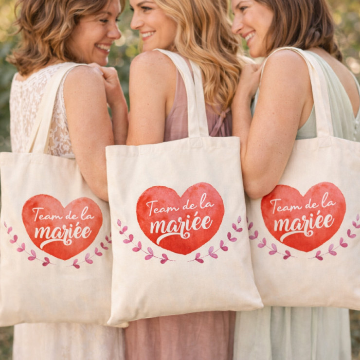 Tote bag pour un mariage