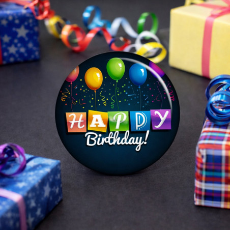       Magnet "Happy birday" pour souhaiter un anniversaire
    