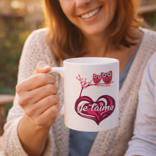Mug "Je t'aime" à offrir