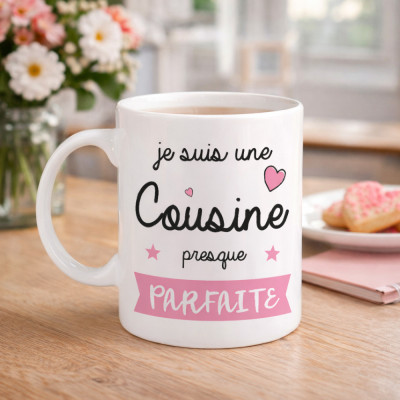 Achat mug personnalisé cousine