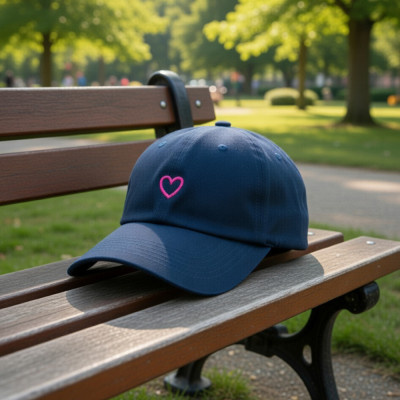 Achat casquette cœur brodé