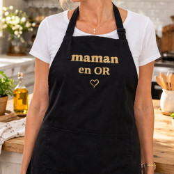 Tablier Maman en OR
