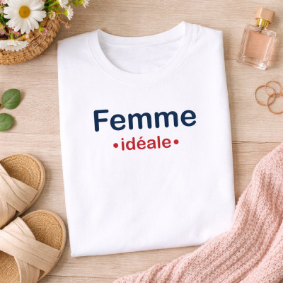 Achat t-shirt Femme idéale - Vêtement tendance et personnalisé