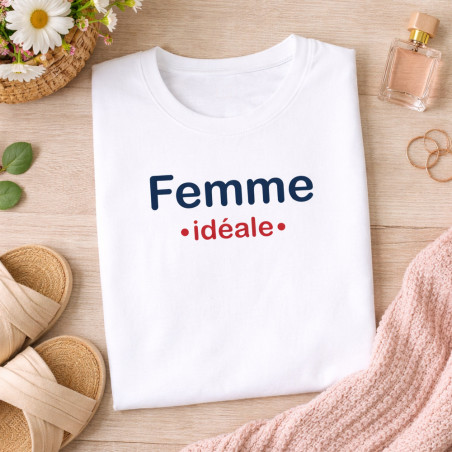       T-shirt Femme idéale - Parfait pour une fête, anniversaire ou attention du quotidien
    