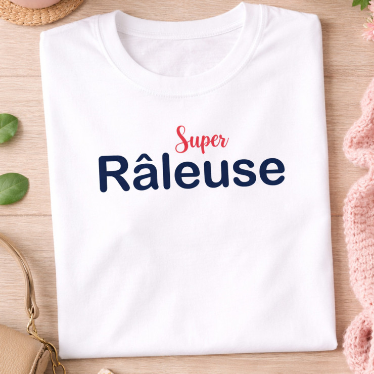 T-shirt femme Super Râleuse en coton