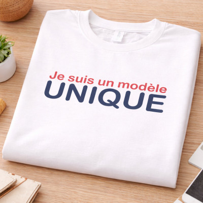 T-shirt homme Je suis un modèle unique !