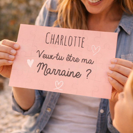       Puzzle pour Marraine - Cadeau personnalisé empreint d’émotion
    