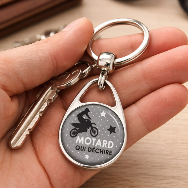      Porte-clés motard 2 face
    