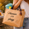 Cabas Maman à la plage - Idée cadeau fête des Mères - Cabas