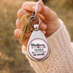 Porte clés jeton de caddie Maman