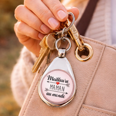 Boutique porte clés jeton de caddie Maman - Idée cadeau pratique