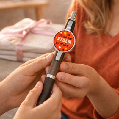 Stylo personnalisé pour Atsem - Cadeau fin d'école