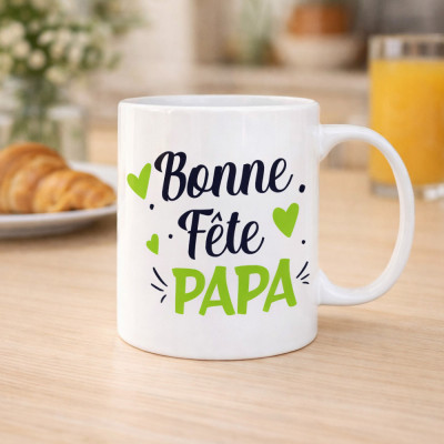 Mug bonne fête PAPA -  Cadeau fête des pères pratique