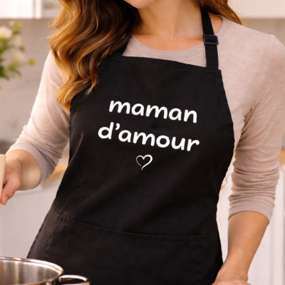 Tablier de cuisine Maman d'amour -  Cadeau Maman Unique